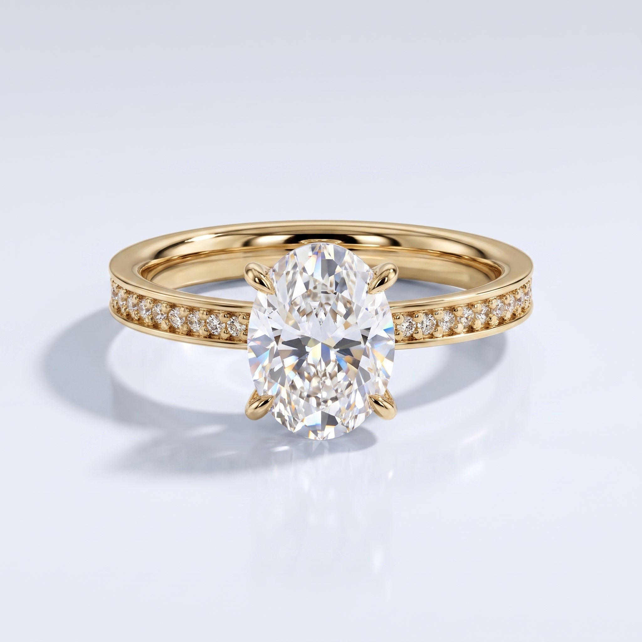 Marquise Swirl Solitaire Engagement Ring – 1 CT Lab Grown Diamond